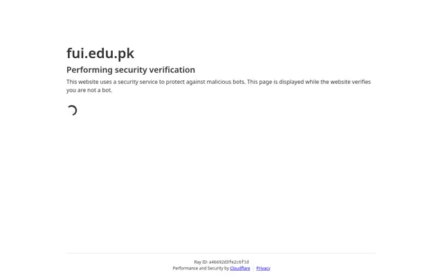 Foundation University Medical College official website homepage preview