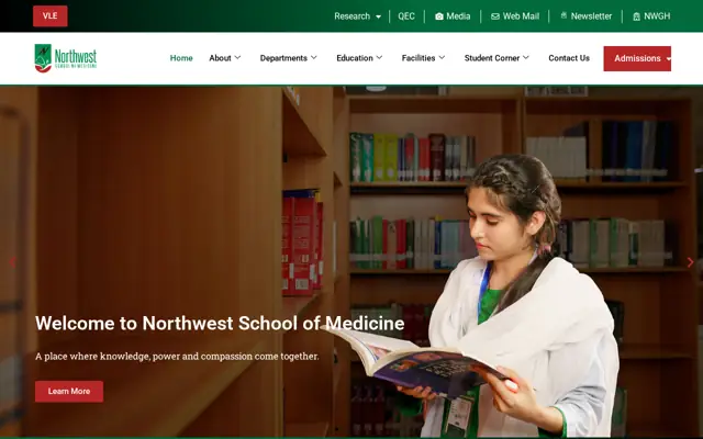 Northwest School of Medicine official website homepage preview
