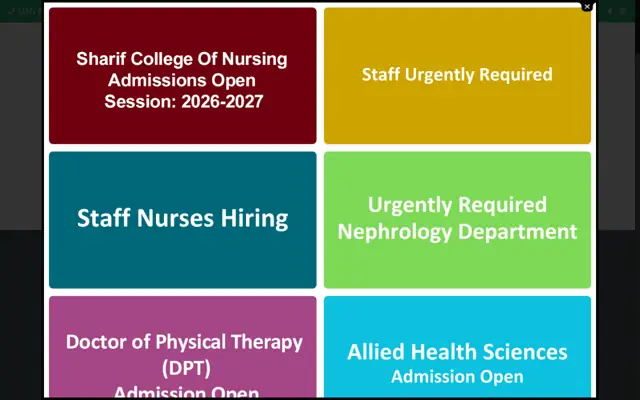 Sharif Medical & Dental College official website homepage preview